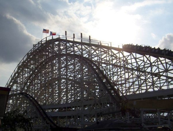 The Texas Cyclone on its last day of operation in 2005 Wikipedia/Johnny Chen