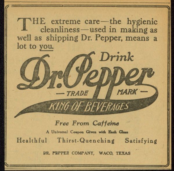 Dr Pepper Facts Dr Pepper Facts