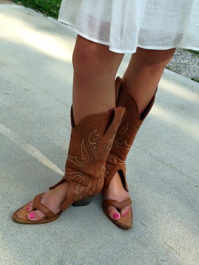 cowboy boots sandals