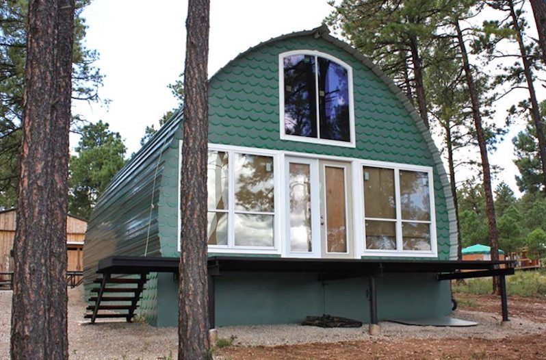 You can build your own arched tiny cabin