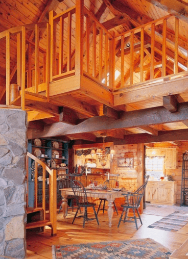 Log Cabin Kits photo of a home's interior