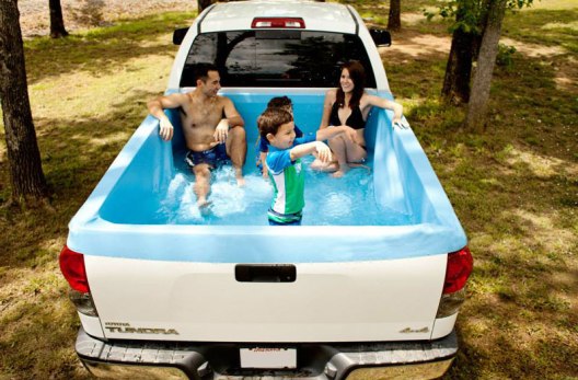 This Portable Truck Bed Swimming Pool Lets You Cool off Anywhere
