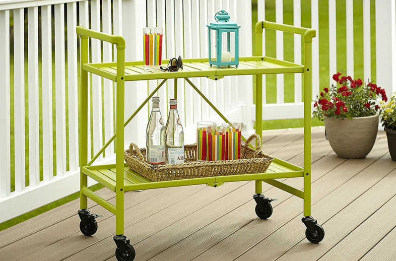 rolling serving cart