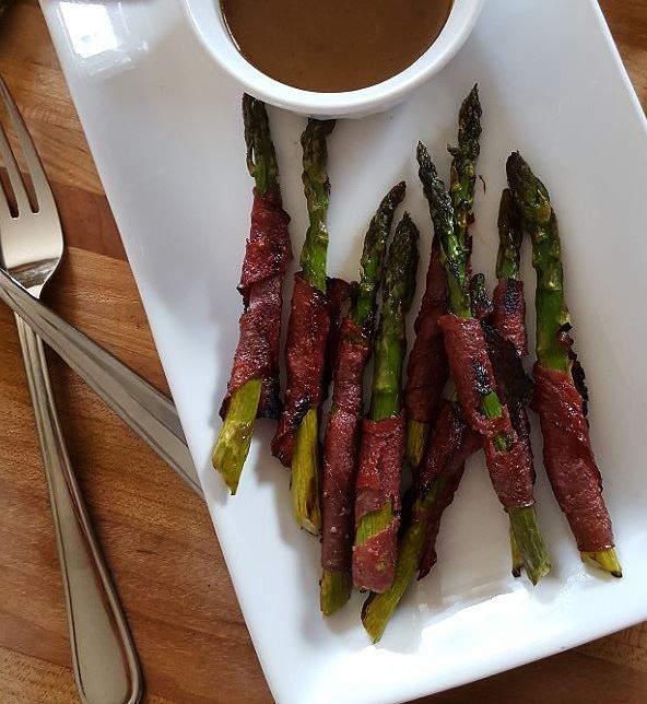Lebanon Bologna Wrapped Asparagus