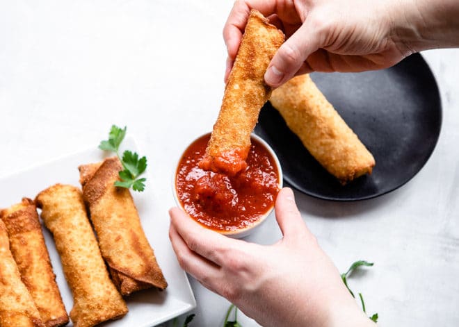 pizza sticks with wonton wrappers