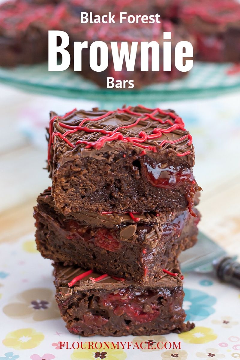 Black Forest Brownie Bars