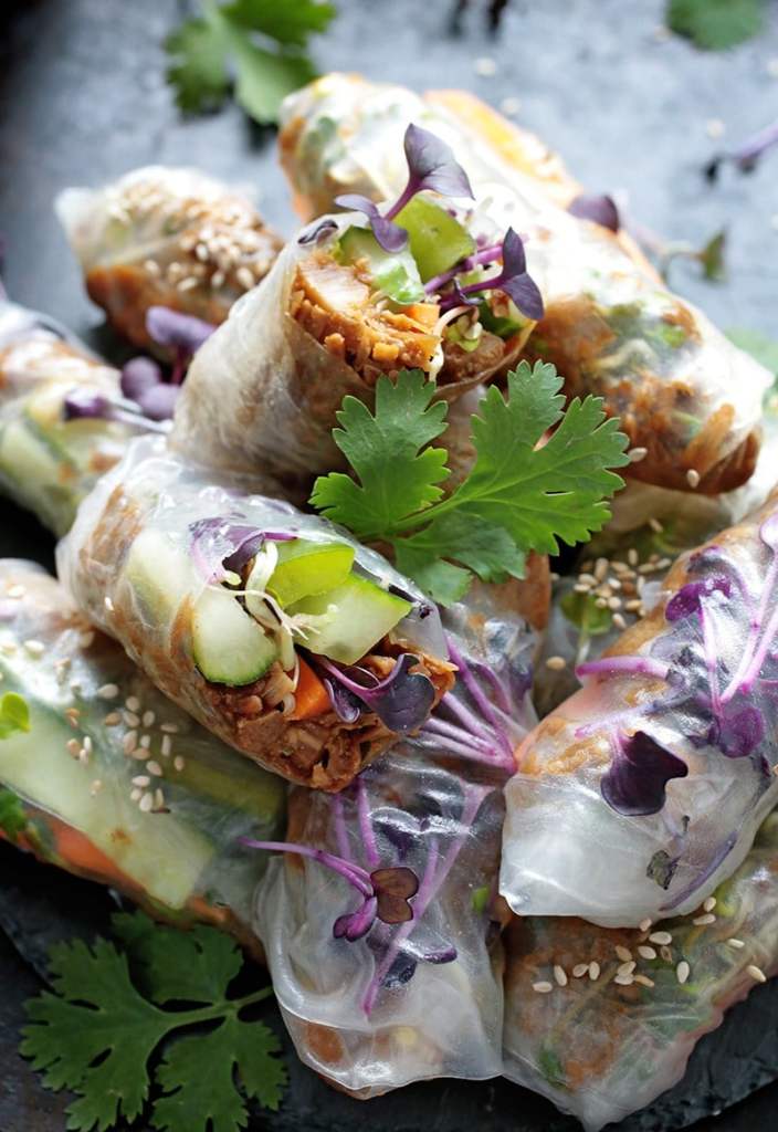 jackfruit summer rolls jackfruit summer rolls