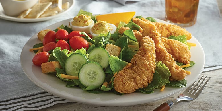 fried chicken salad
