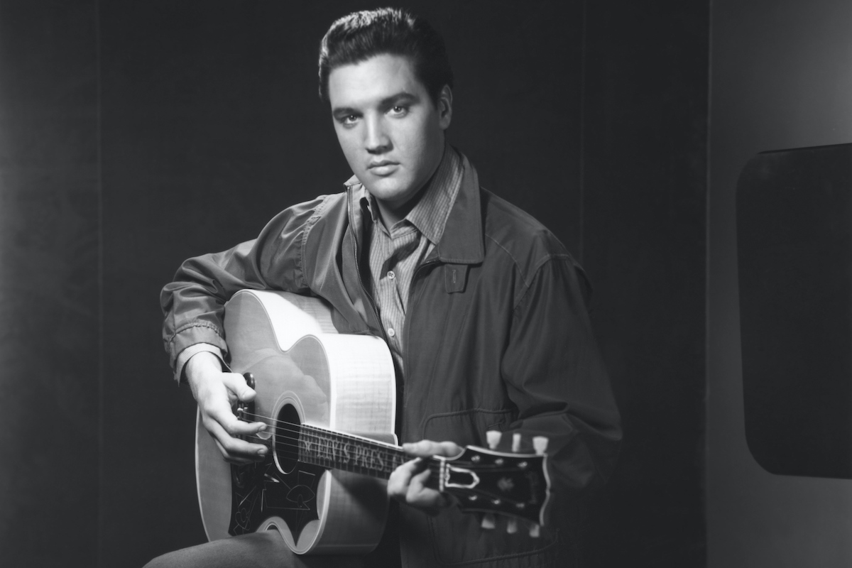 American actor and singer Elvis Presley on the set of Wild in the Country, directed by Philip Dunne.