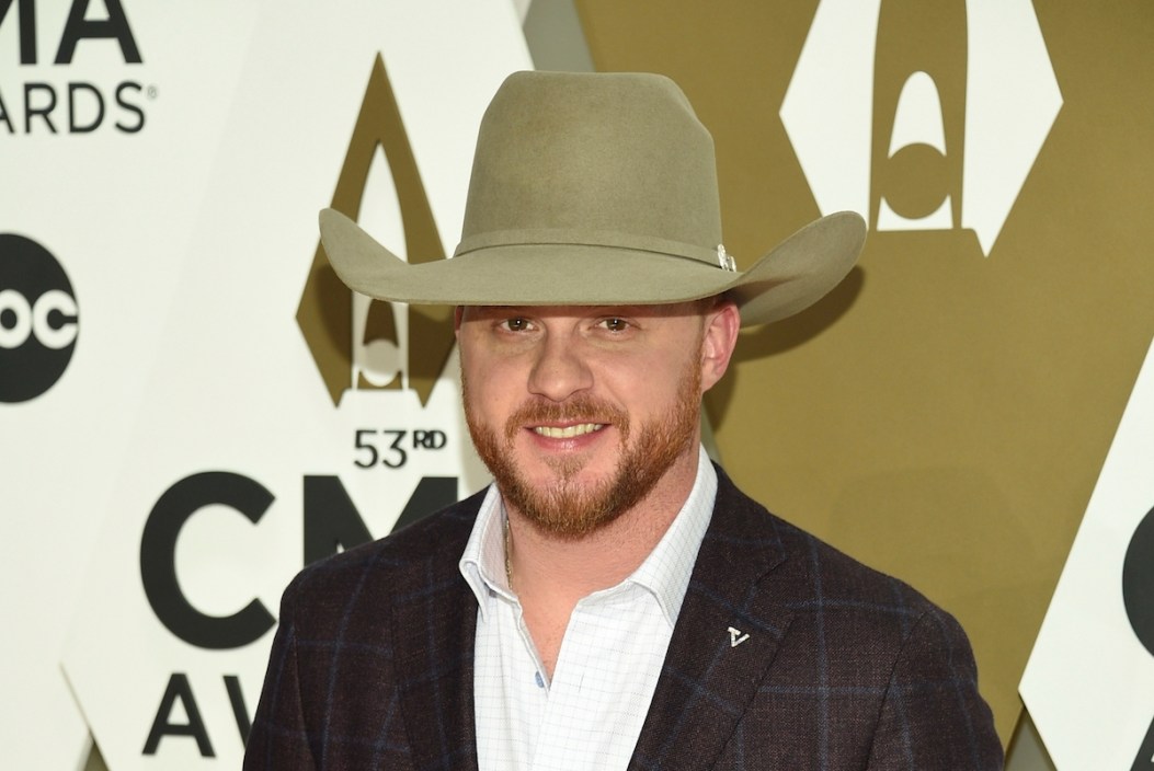 An AP image of Cody Johnson from the CMA Awards red carpet