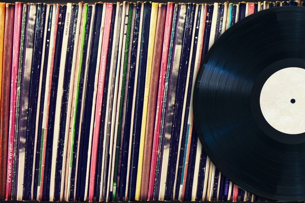 Getty creative image of old vinyl records
