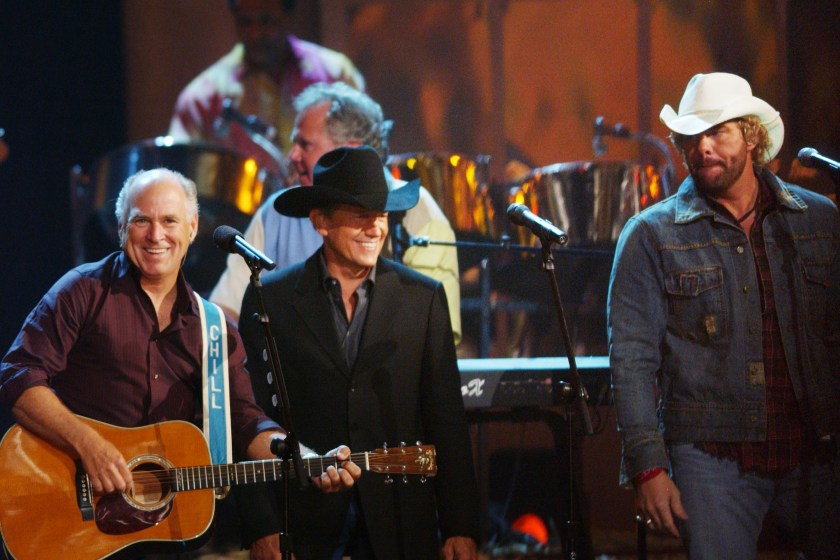 Jimmy Buffett, George Strait and Toby Keith 