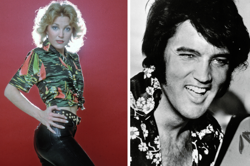 photo of Tanya Tucker next to photo of Elvis Presley