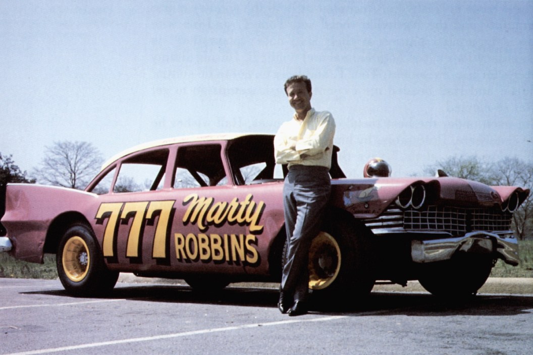 UNITED STATES - JANUARY 01: (AUSTRALIA OUT) USA Photo of Marty ROBBINS, Marty with his NASCAR race car