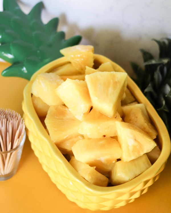 boozy pineapple pieces