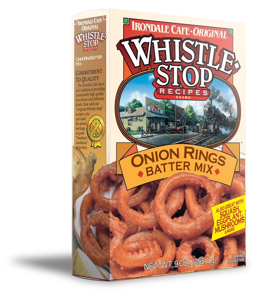 Original WhistleStop Cafe Recipes | Onion Ring Batter Mix | 9-oz | 1 Box