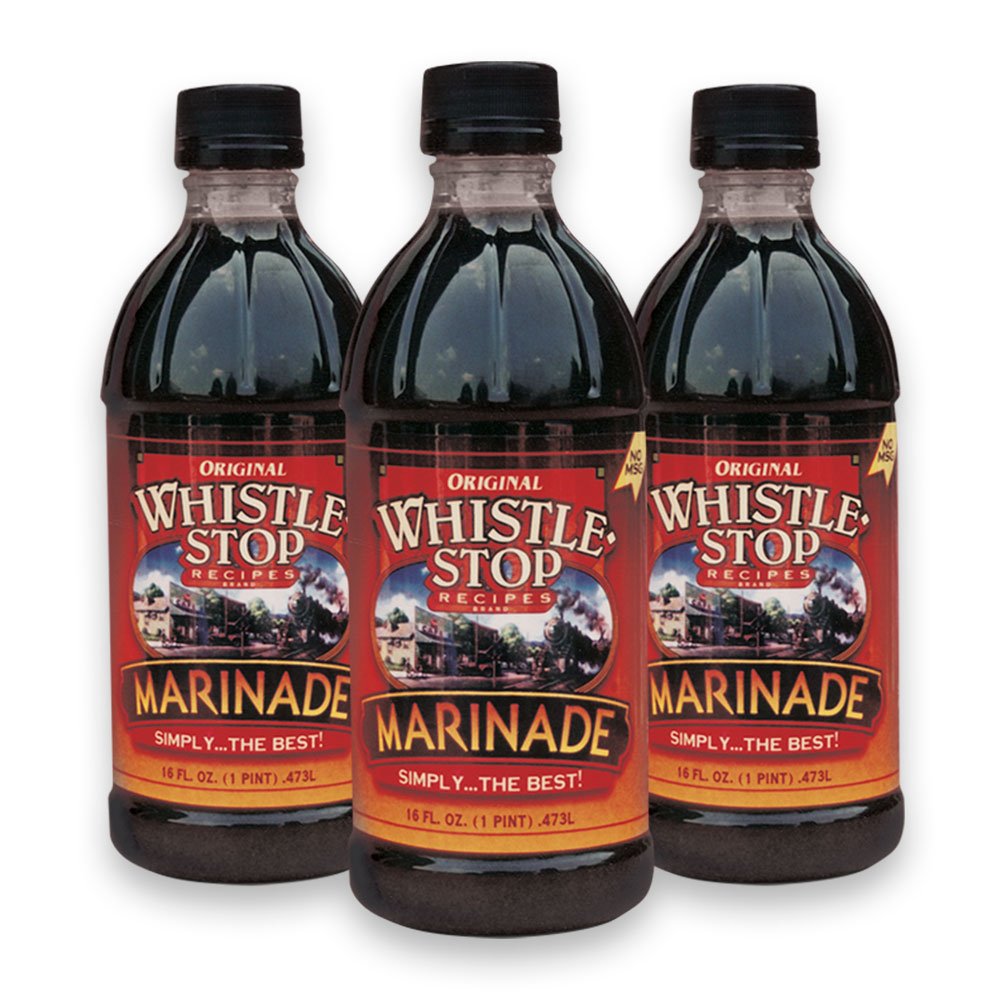 Original WhistleStop Cafe Recipes | Premium Marinade | 16-oz. Bottles | 3 Pack