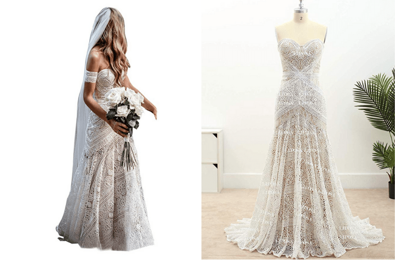 hippie wedding dress
