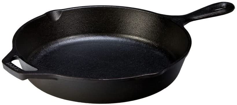 Lodge L8SK3 Cast Iron Skillet and Ready for Stove Top or Oven Use,