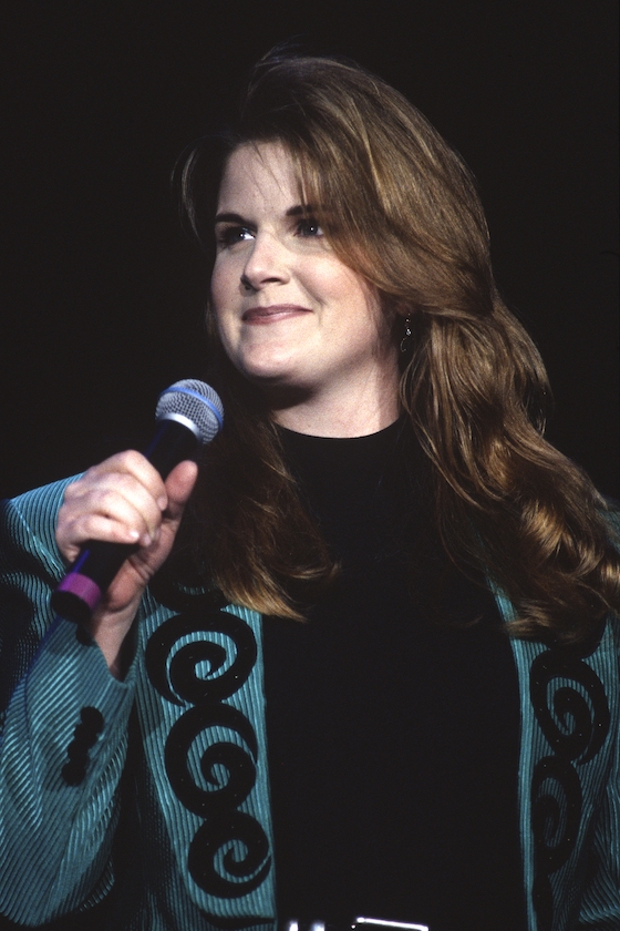 Trisha Yearwood performs at Shoreline Amphitheatre on September 24, 1994 in Mountain View, California. 