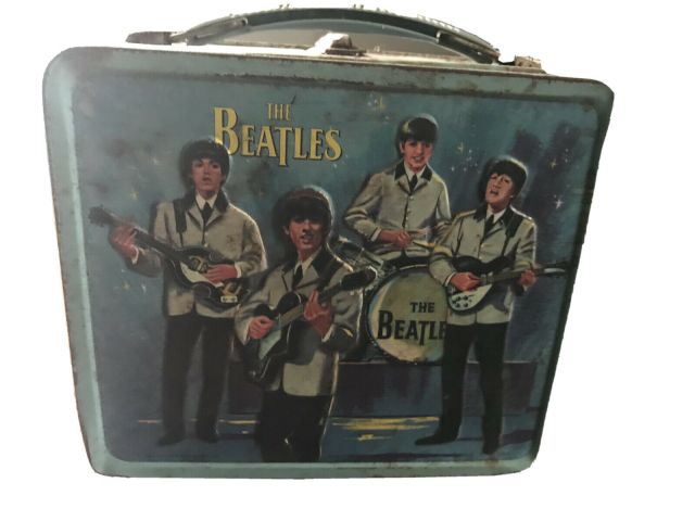 Vintage 1965 Beatles Aladdin metal lunch box