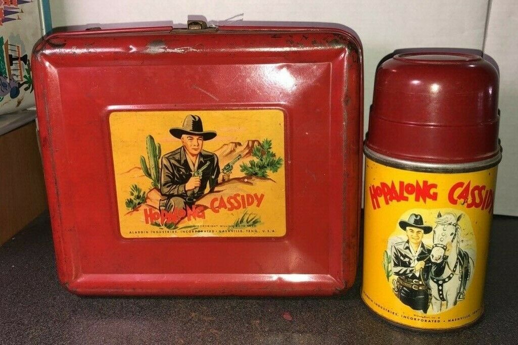Vintage Hopalong Cassidy Lunchbox With Thermos