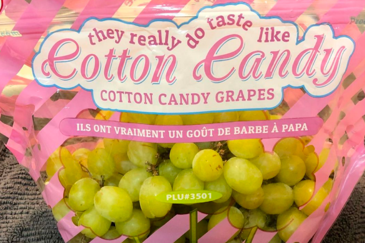 Organic Grapes, Cotton Candy