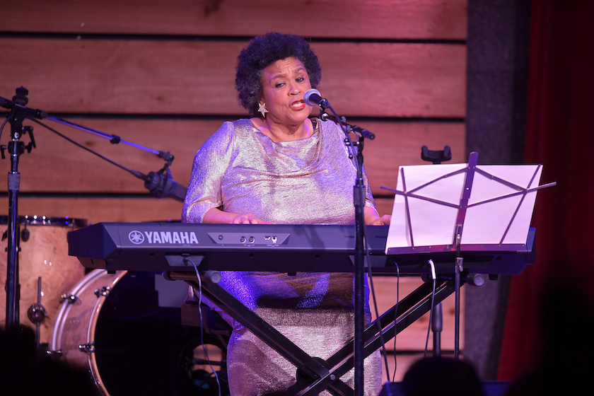 NASHVILLE, TENNESSEE - APRIL 18: Frankie Staton performs on stage during Black Opry Anniversary Party Presented By CMT at City Winery Nashville on April 18, 2022 in Nashville, Tennessee.