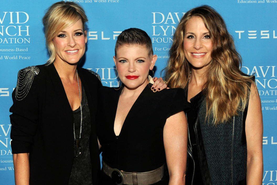 Musicians Martie Maguire, Natalie Maines and Emily Robison of the Chicks arrive at the David Lynch Foundation Gala Honoring Rick Rubin at the Beverly Wilshire Hotel on February 27, 2014 in Beverly Hills, California. (Photo by Kevin Winter/Getty Images)