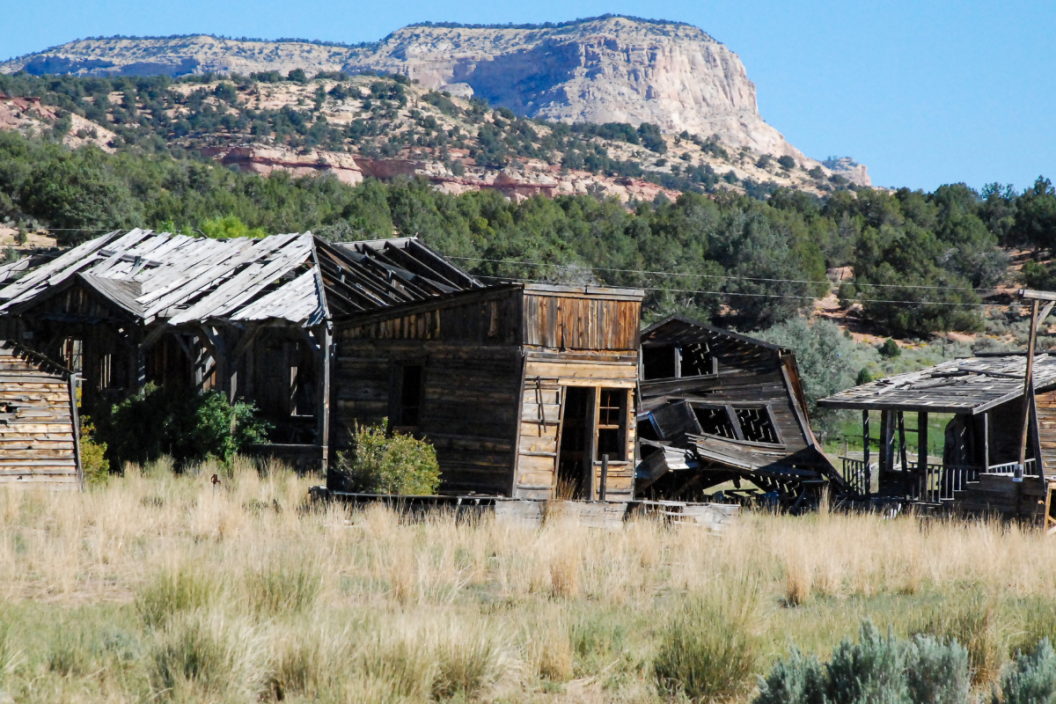 Remains of Gunsmoke set in Utah