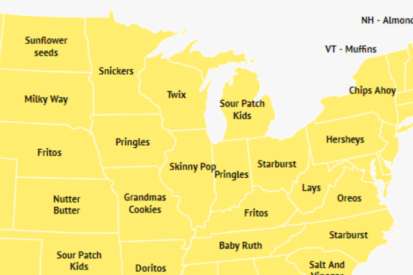 The Best Junk Food Snacks, Mapped Out