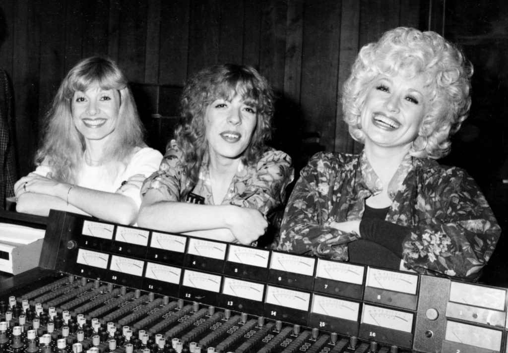 Stella Parton, Frieda Parton and Dolly Parton at the Bearsville Studios in Hollywood, CA (