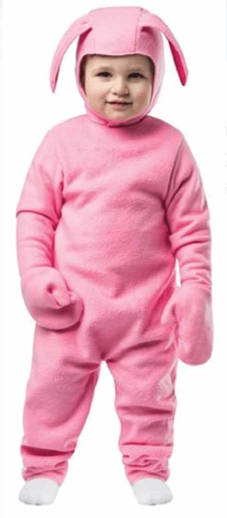 Ralphie Bunny Suit Toddler Costume A Christmas Story Easter Boys Girls Pink Baby