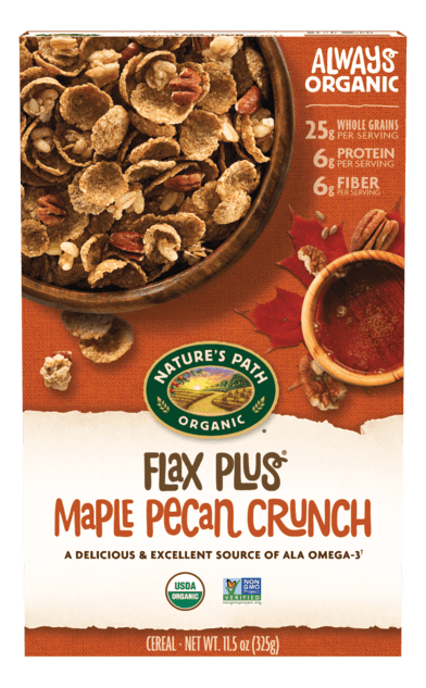 flax plus maple pecan crunch cereal
