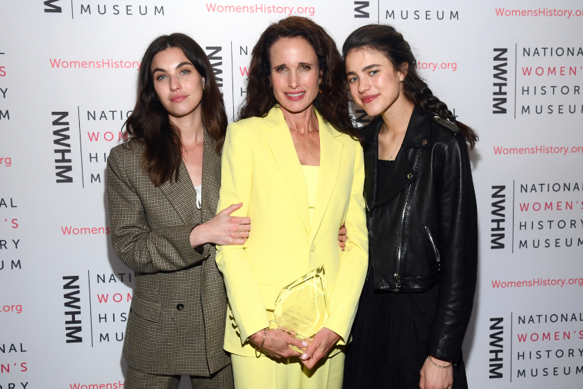Rainey Qualley, Andie McDowell and Sarah Margaret Qualley