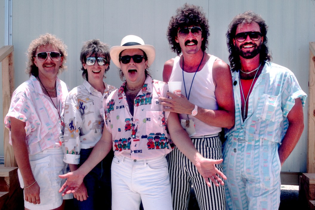 Sawyer Brown at Farm Aid 2 in Austin, Tx, July 4th, 1986 .
