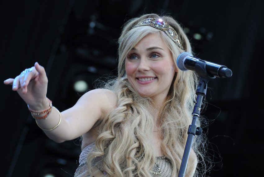 LAS VEGAS, NV - OCTOBER 04: Clare Bowen performs at the Route 91 Harvest country music festival at the MGM Resorts Village on October 4, 2014 in Las Vegas, Nevada.