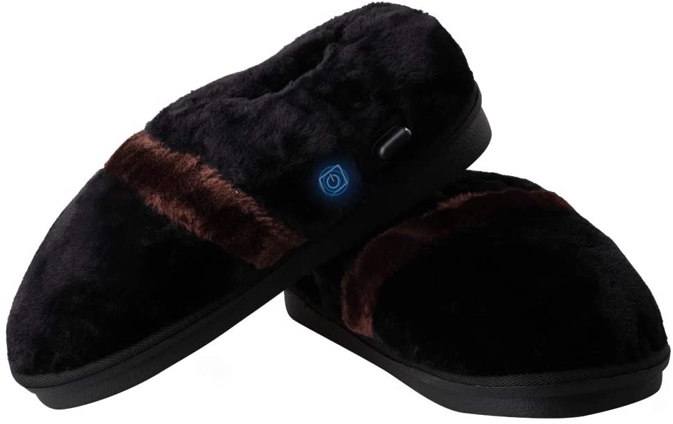 Heated Slippers, BIAL Foot Warmer Heated Indoor Slippers USB Electric Heated Up Cold Weather House Shoes with Temperature Control to Keep Feet Warmer for Men 5-10 and Women 4.5-11.5 Size Shoes