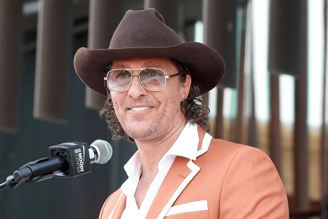 University of Texas Minister of Culture Matthew McConaughey attends the ribbon cutting ceremony for University of Texas at Austin's new multi purpose arena at Moody Center on April 19, 2022 in Austin, Texas.
