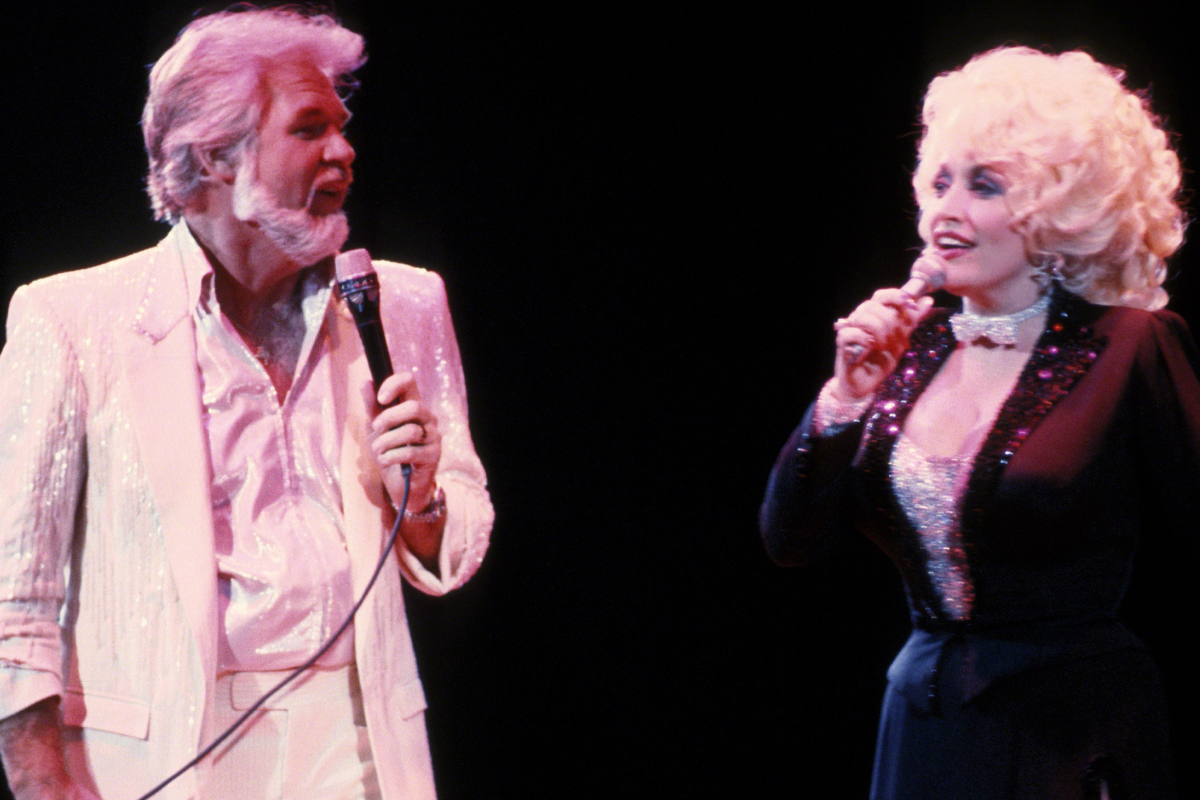Kenny Rogers and Dolly Parton circa 1985 in New York City.