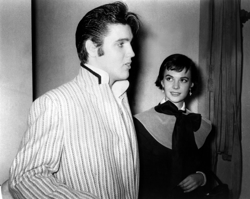 American actor and singer Elvis Presley and actress Natalie Wood.