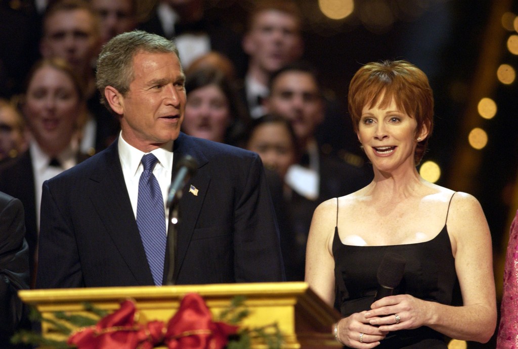 resident George W. Bush and Reba McEntire (Photo by Kevin Kane/WireImage)