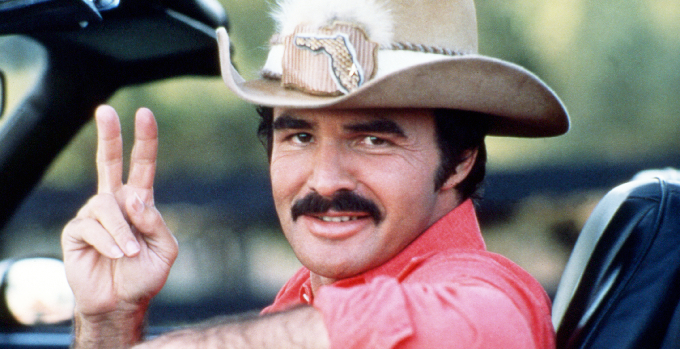 American actor Burt Reynolds as Bo 'Bandit' Darville, in 'Smokey And The Bandit', 1977.