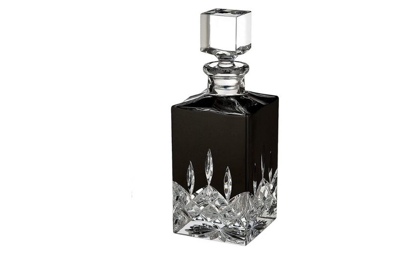 decanter whiskey set (one black square decanter)
