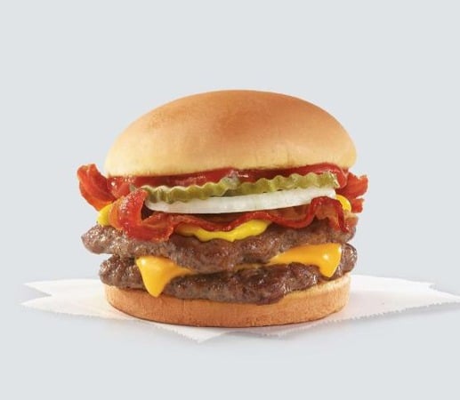 Bacon Double Stack burger from Wendy's
