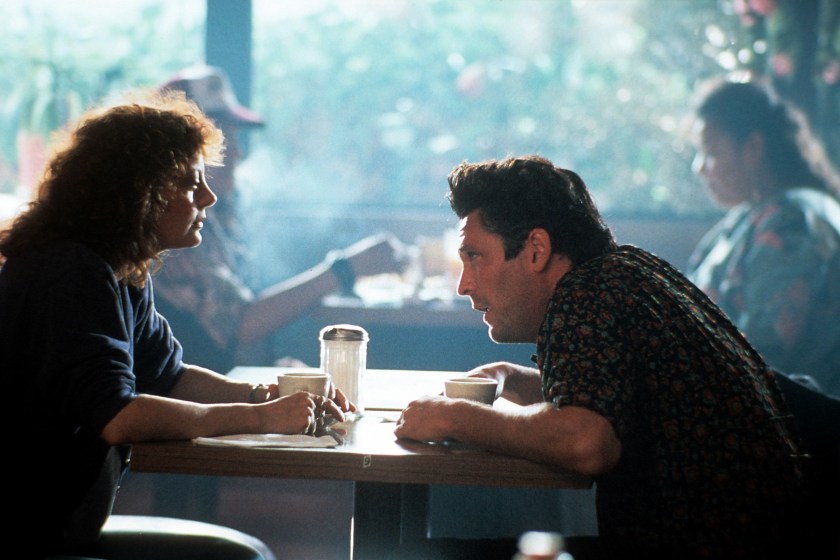 Susan Sarandon And Michael Madsen in a scene from the film 'Thelma & Louise', 1991. 