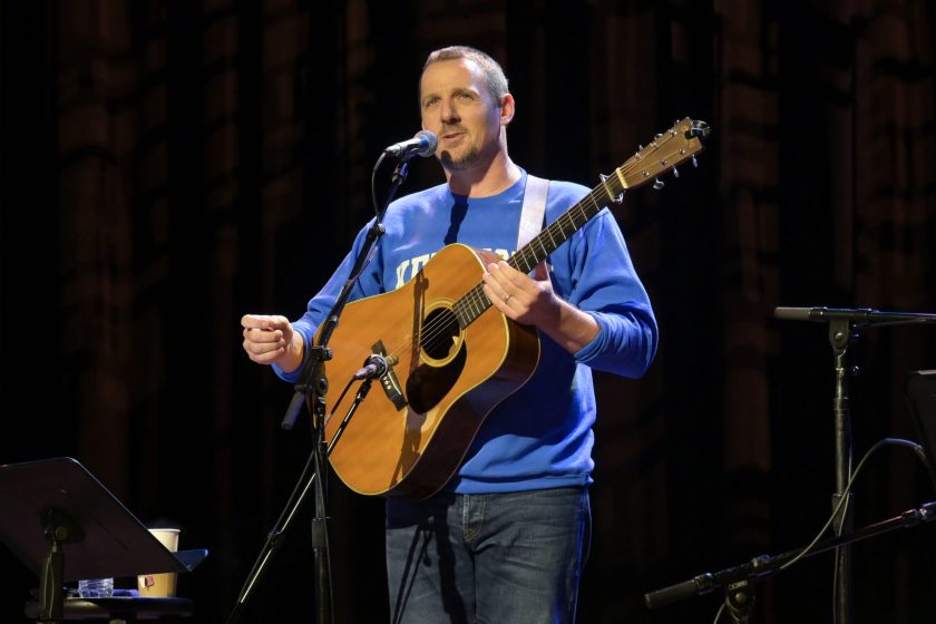 NASHVILLE, TENNESSEE - JUNE 05: Singer &amp; Songwriter Sturgill Simpson performs at the Ryman Auditorium on June 05, 2020 in Nashville, Tennessee. The Ryman Auditorium is currently closed due to COVID-19. Sturgill performed the live stream concert without an audience.