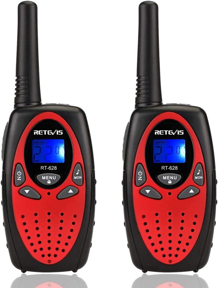 Retevis RT628 Walkie Talkies for Kids,Toys Gifts for 3-14 Years Old Boys Girls with 22 Channels Keyboard Lock,Kids Walkie Talkie for Family Game Outdoor Adventure(Red, 2 Pack)