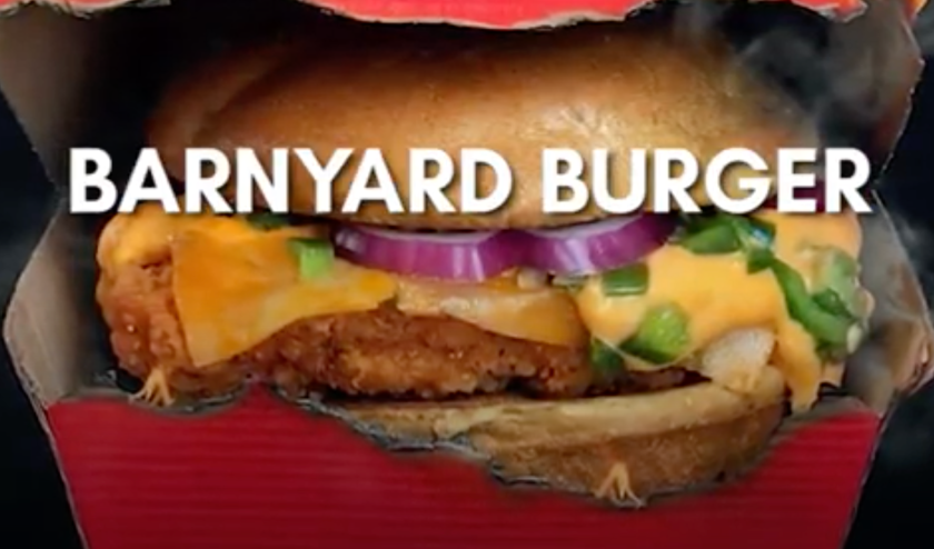 Wendy's barnyard burger