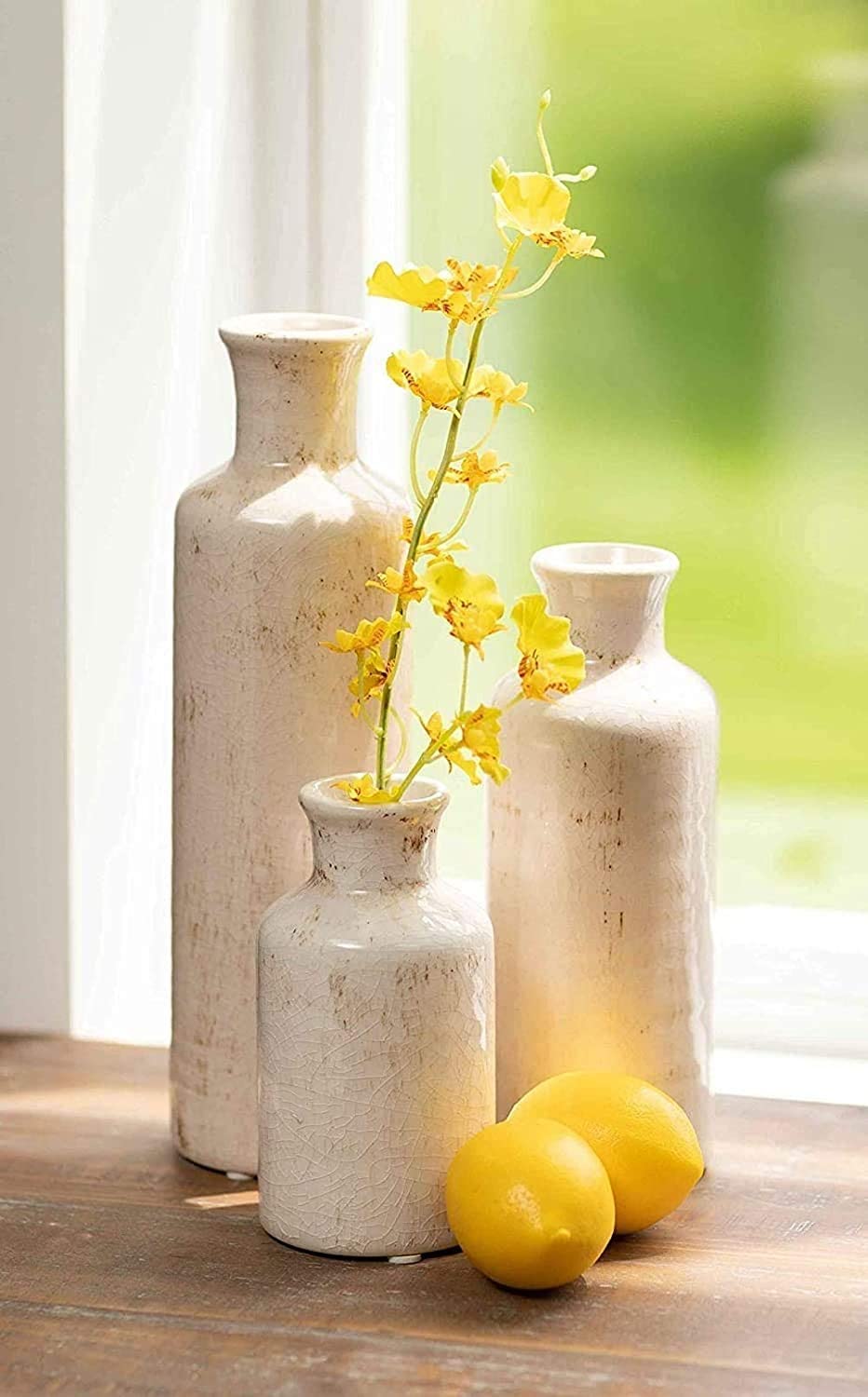 distressed vases